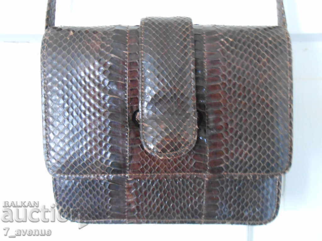 Licitație Geanta de mana, piele stabila unica originala, VINTAGE