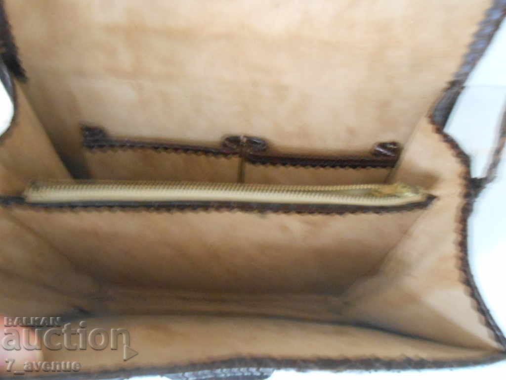 Geanta de mana, piele stabila unica originala, VINTAGE - 5