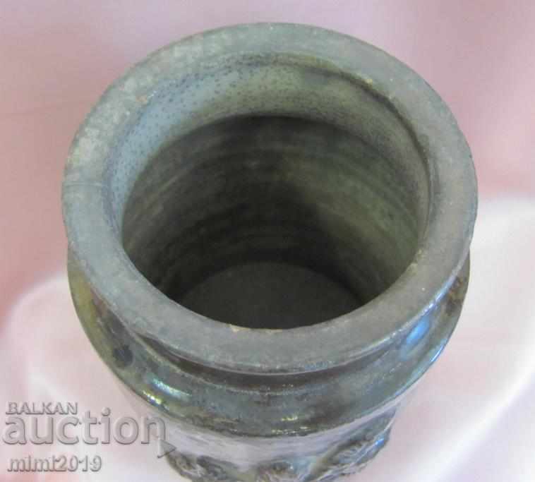 1895 Ceramic Vase - Portrait of King Ferdinant very rare - 5