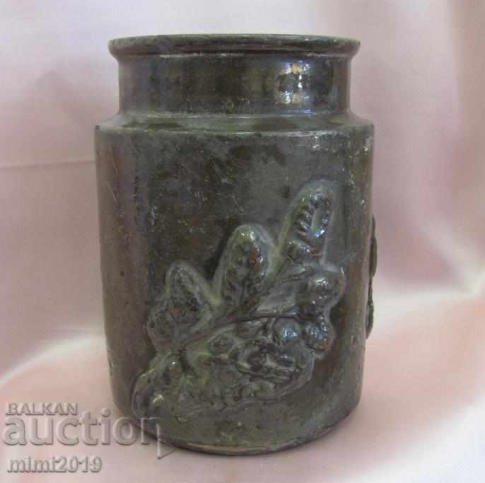 1895 Ceramic Vase - Portrait of King Ferdinant very rare - 6