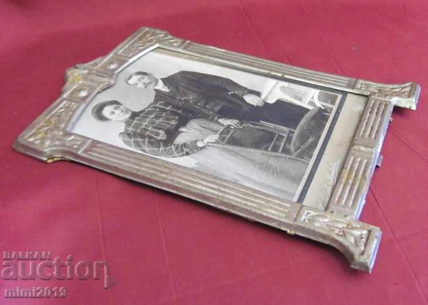 1900 Art Nouveau Secession Metal Frame with Picture - 5 1900 Art Nouveau Secession Metal Frame with Picture - 5