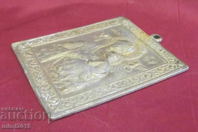 Delivery of 19th Century Bronze orthodox Orthodox Icon Delivery of 19th Century Bronze orthodox Orthodox Icon