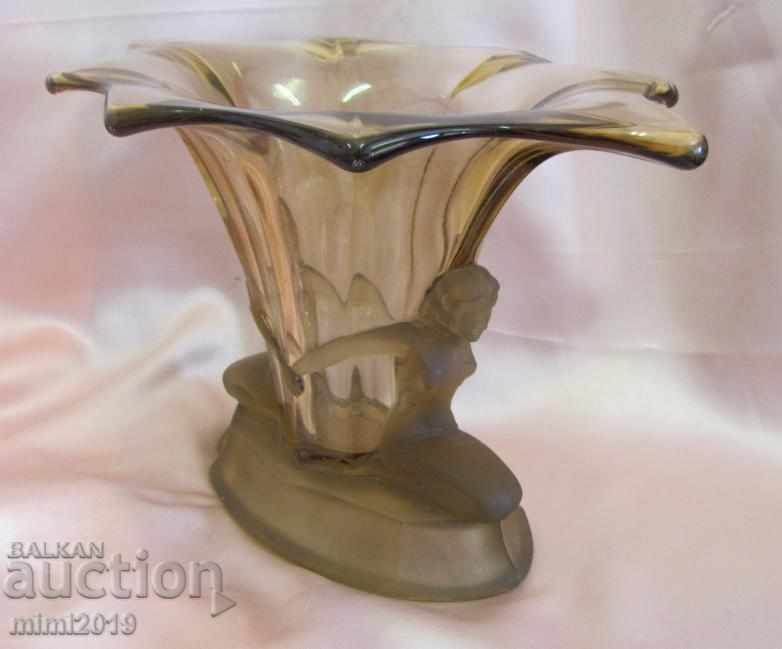 Original Art Nouveau Secession Crystal Cup, Vase by Rene Lalik - 6 Original Art Nouveau Secession Crystal Cup, Vase by Rene Lalik - 6