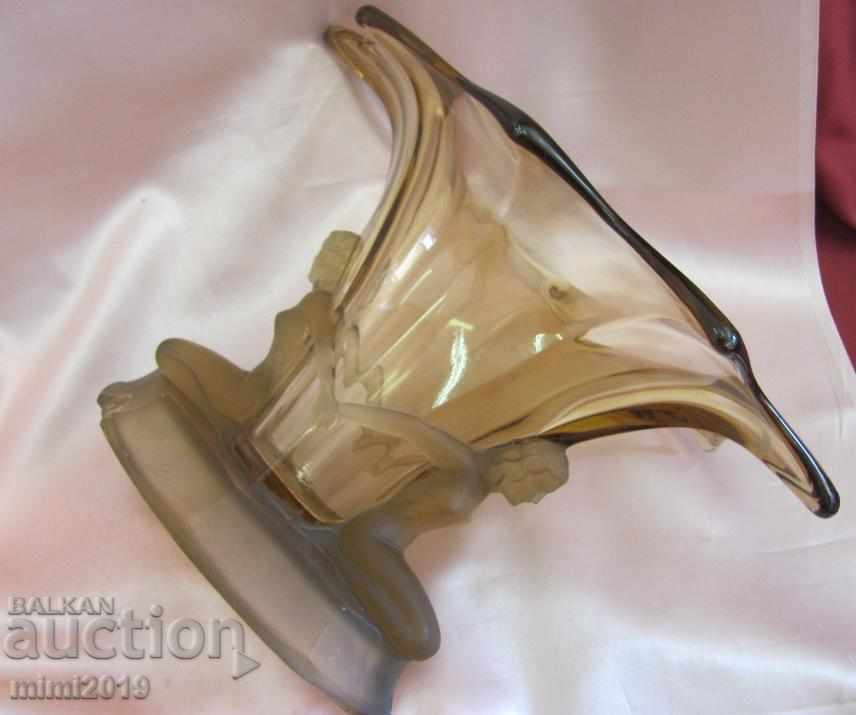 Original Art Nouveau Secession Crystal Cup, Vase by Rene Lalik - 7 Original Art Nouveau Secession Crystal Cup, Vase by Rene Lalik - 7