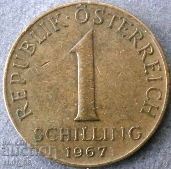 Австрия  1 шилинг 1967г.
