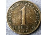 Австрия  1 шилинг 1962г.