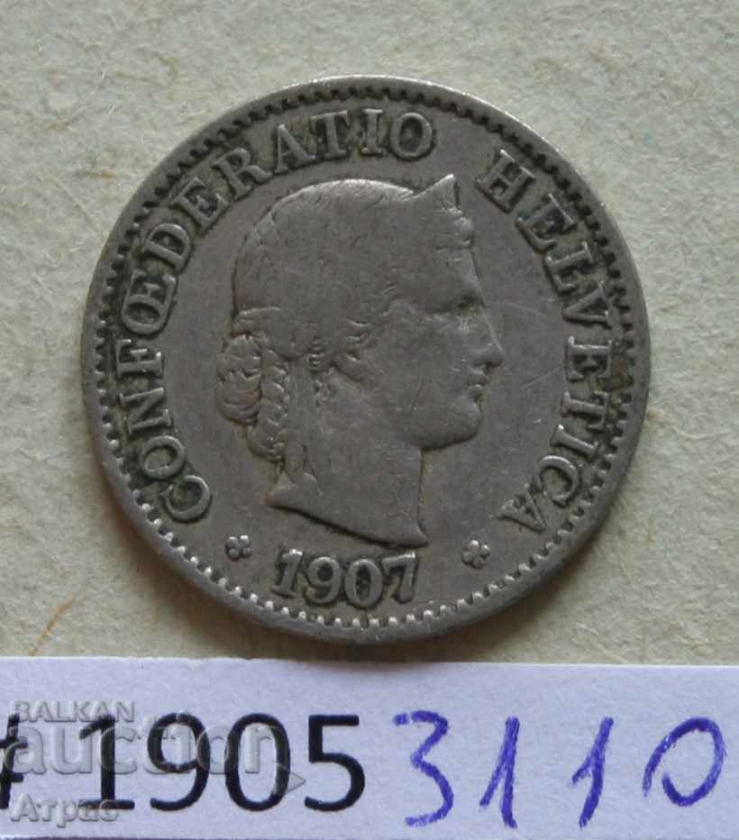 5 рапен 1907  Швейцария с цена € 0.61 | 1.19 лв.