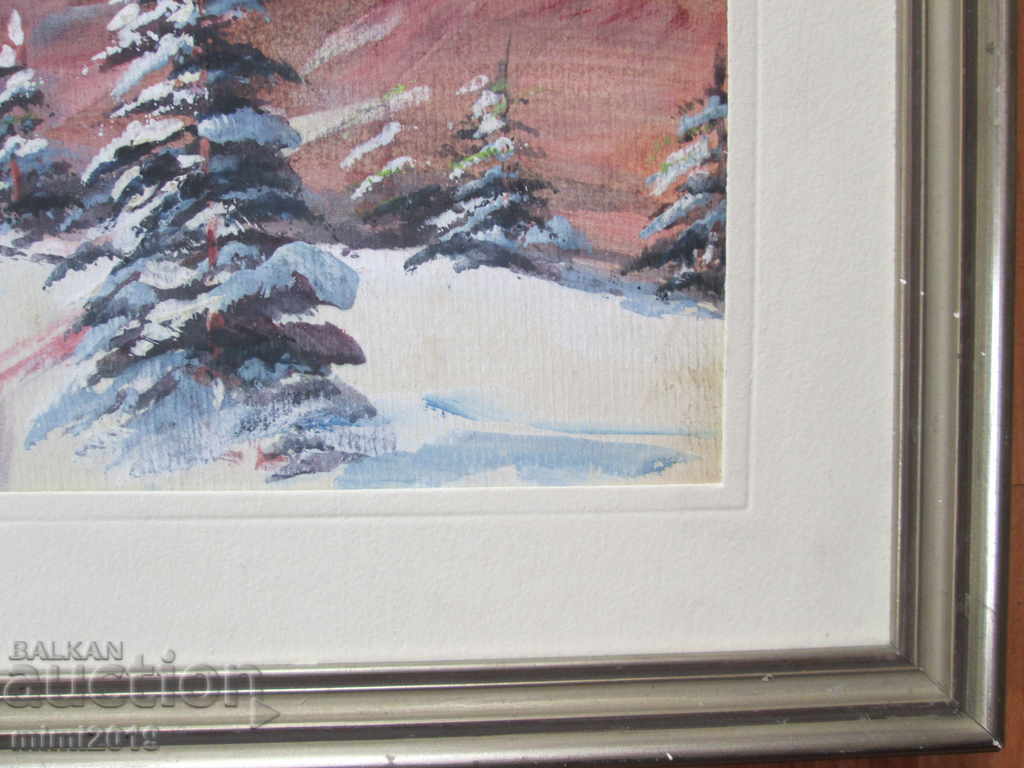 Auction Old watercolor 24x18cm. Auction Old watercolor 24x18cm.