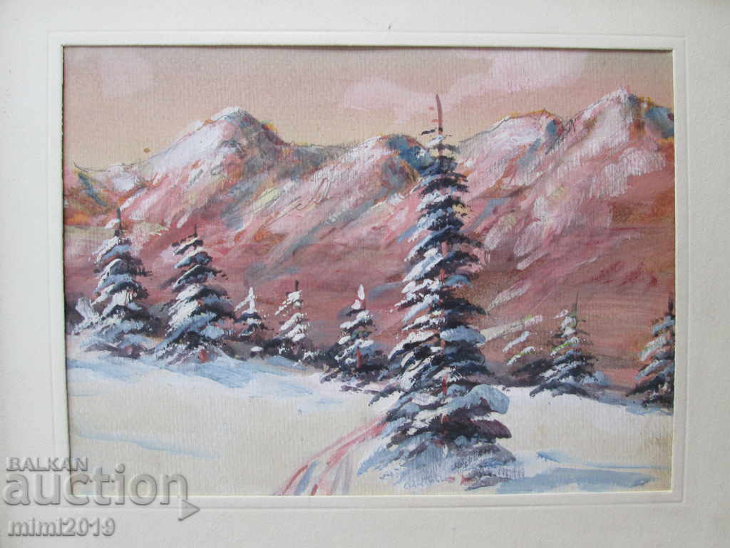Delivery of Old watercolor 24x18cm. Delivery of Old watercolor 24x18cm.