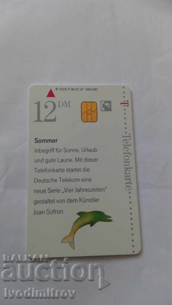 Deutche Telekom Sommer Phonecard with price 0.45 BGN | € 0.23 Deutche Telekom Sommer Phonecard with price 0.45 BGN | € 0.23