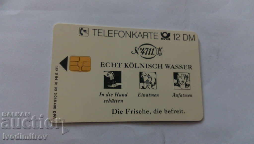 Deutche Telekom Echt Kolnisch Wasser 4711 Phonecard with price 0.55 BGN | € 0.28 Deutche Telekom Echt Kolnisch Wasser 4711 Phonecard with price 0.55 BGN | € 0.28
