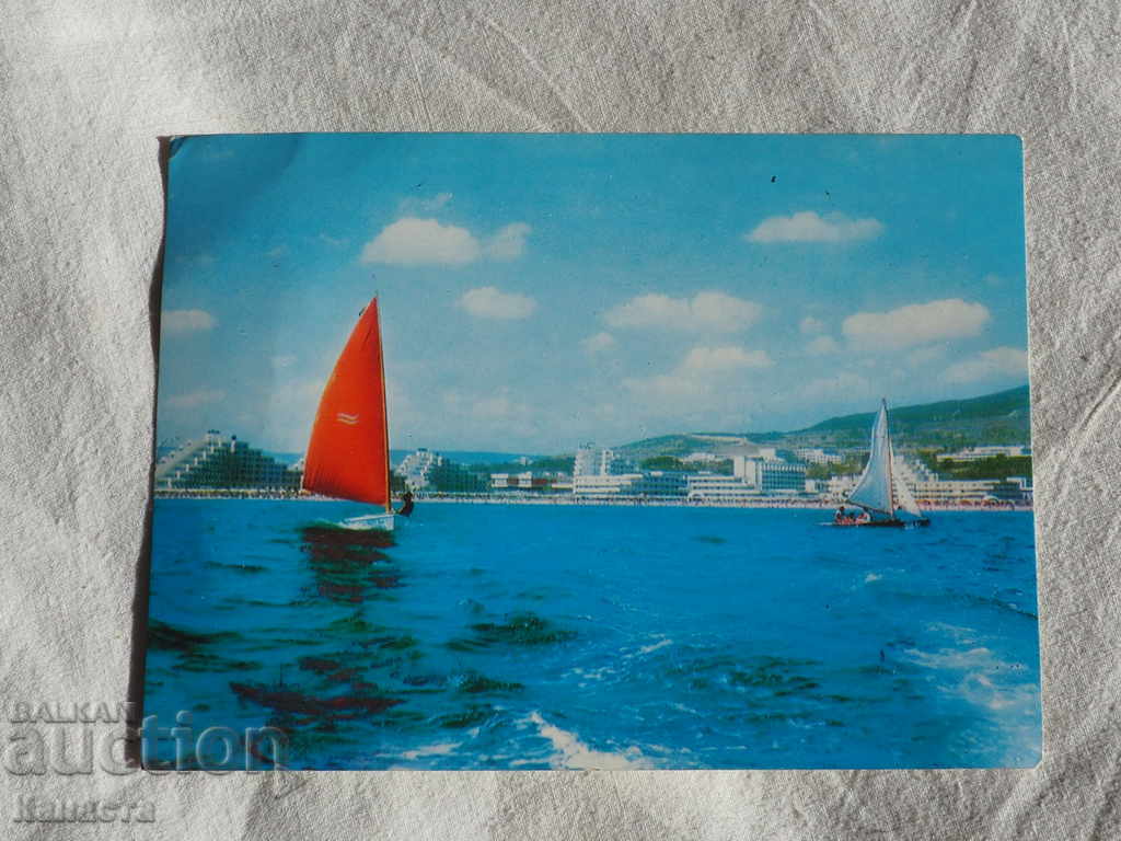 Албена гледка с лодки 1984   К 277