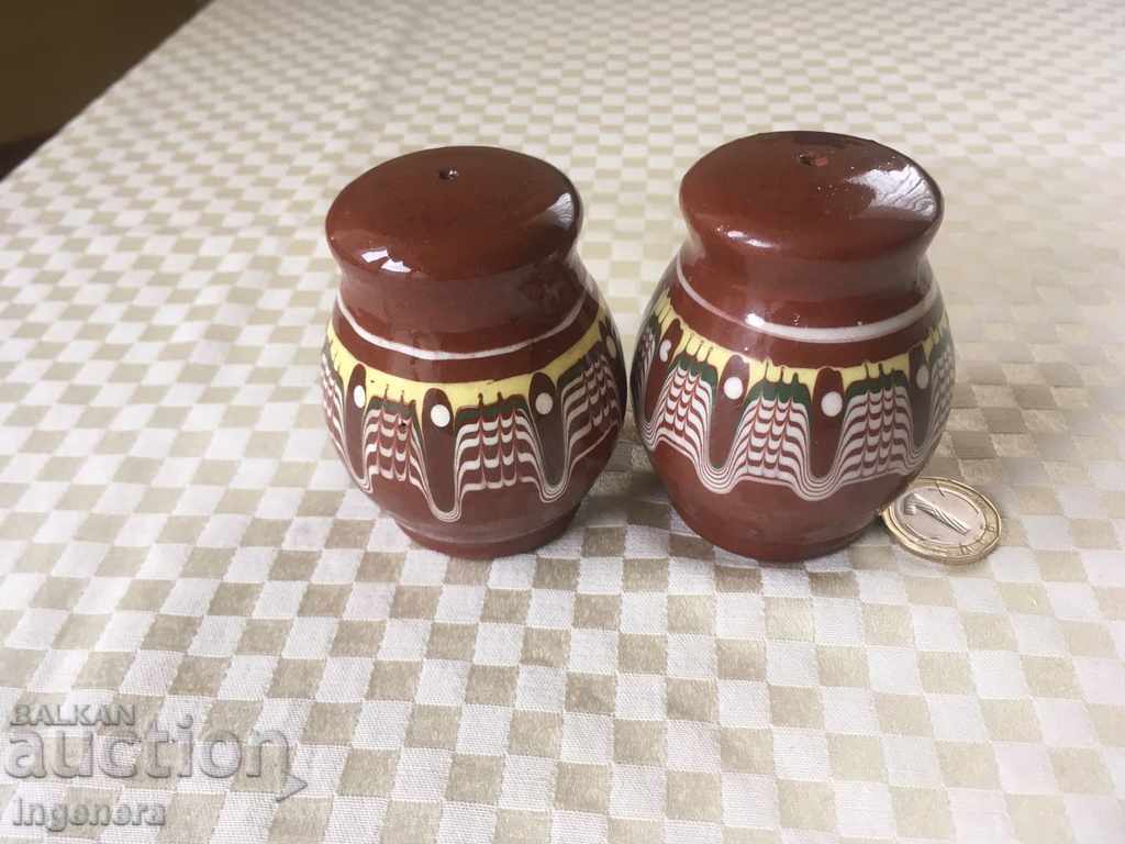 SOLNIȚĂ CERAMICĂ DE TROIAN - 2 BUC SOLNIȚĂ CERAMICĂ DE TROIAN - 2 BUC