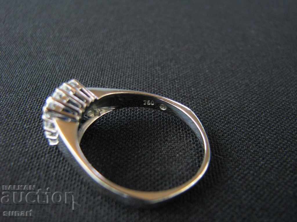 Delivery of RING WITH DIAMONDS 0.47K VS COLOR F-G 1K SAFER DIAMOND