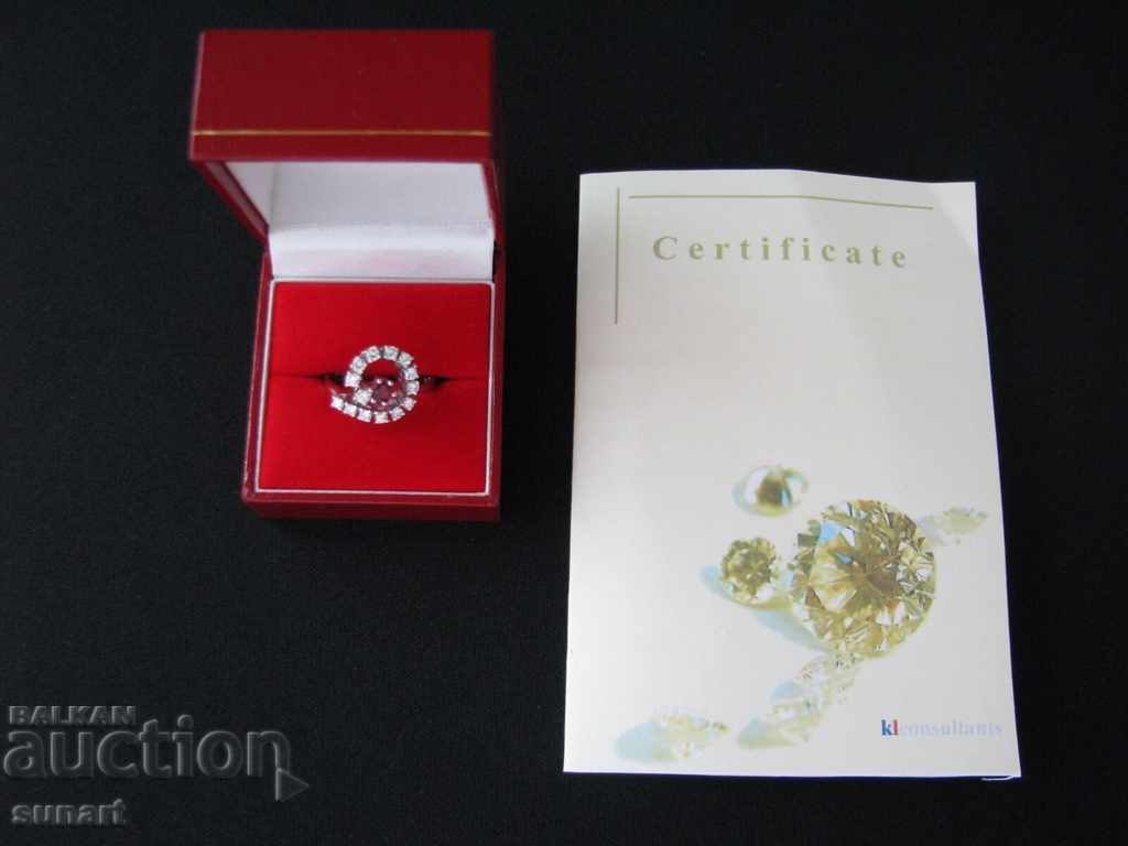 RING WITH DIAMONDS 0.70 K VS COLOR F-G RUBY 0.30 K SI with price 3500.00 BGN | € 1789.52 RING WITH DIAMONDS 0.70 K VS COLOR F-G RUBY 0.30 K SI with price 3500.00 BGN | € 1789.52