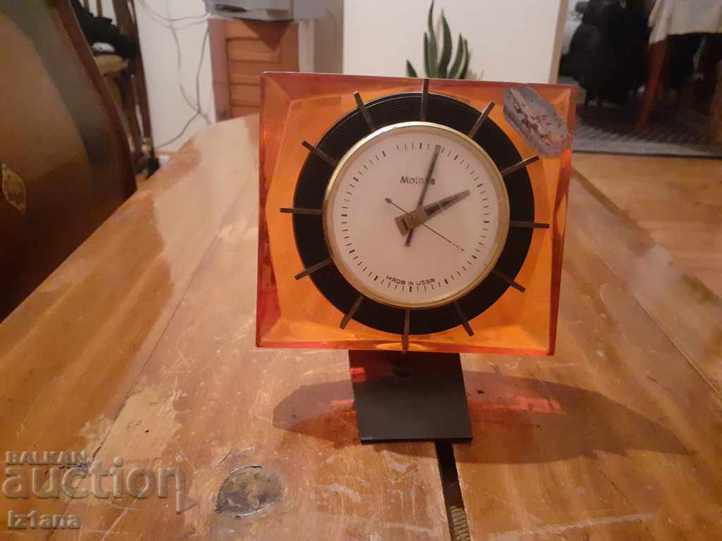 Стар настолен часовник,будилник Мълния,Molnija