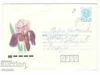Post envelope - Flowers - Iris / Iris /