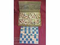 30s Wooden Box with LOTTO DAME Game