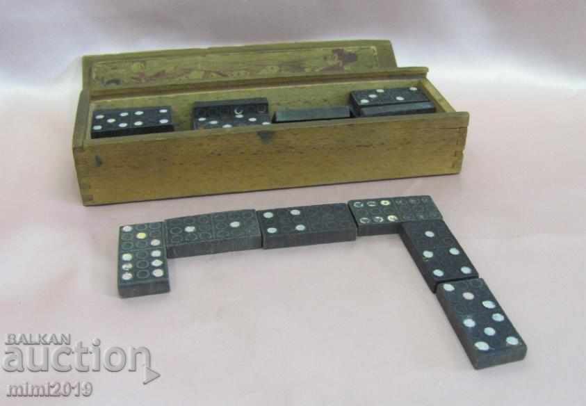 Livrarea 30 de ani Dominoes Mickey Mouse Donald Duck Cutie de lemn