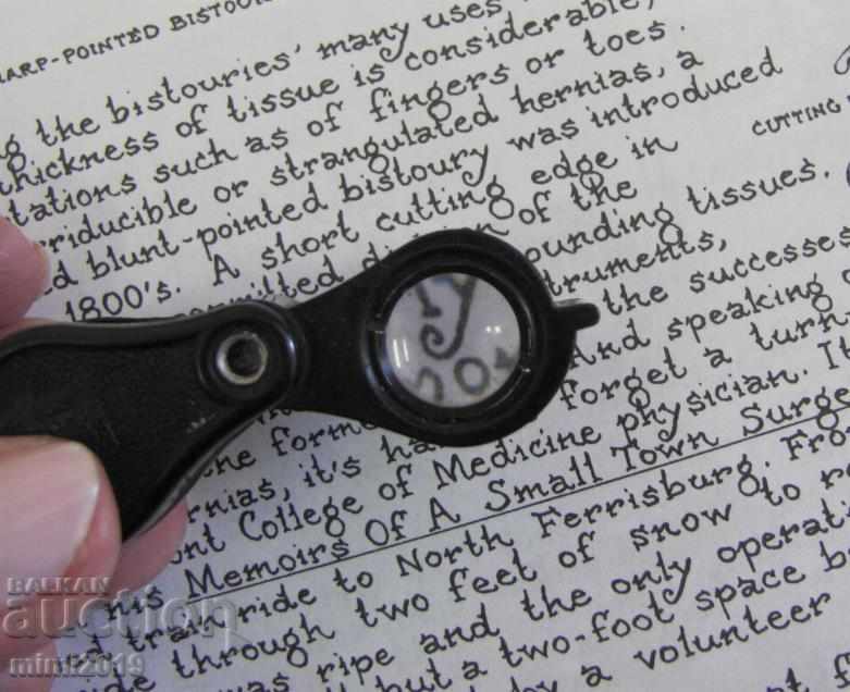 Delivery of Jewelry Magnifier 12x Mauther Germany Delivery of Jewelry Magnifier 12x Mauther Germany