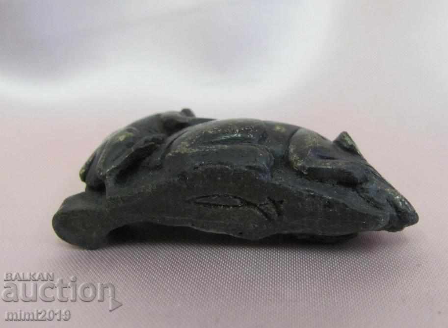 Epoca japoneză antică Meiji din secolul XIX pisică și șobolan Devillsh - 6