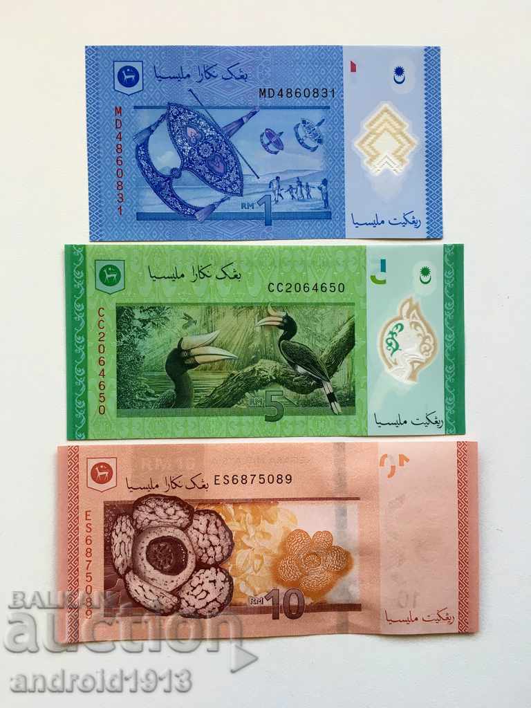 Παράδοση ΜΑΛΑΙΣΙΑ - 6 τραπεζογραμμάτια (1,5,10,20,50,100) πλήρες νέο σετ, UNC Παράδοση ΜΑΛΑΙΣΙΑ - 6 τραπεζογραμμάτια (1,5,10,20,50,100) πλήρες νέο σετ, UNC