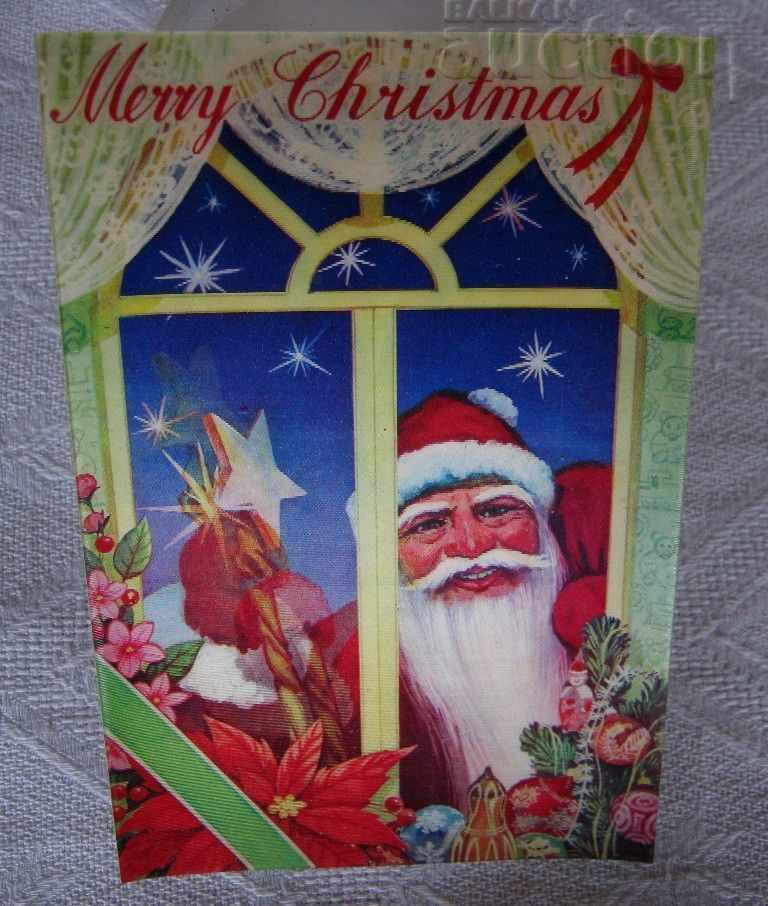 3D STEREO BLINKING SANTA CHRISTMAS NEW YEAR 1975 P.K. with price 5.00 BGN | € 2.56