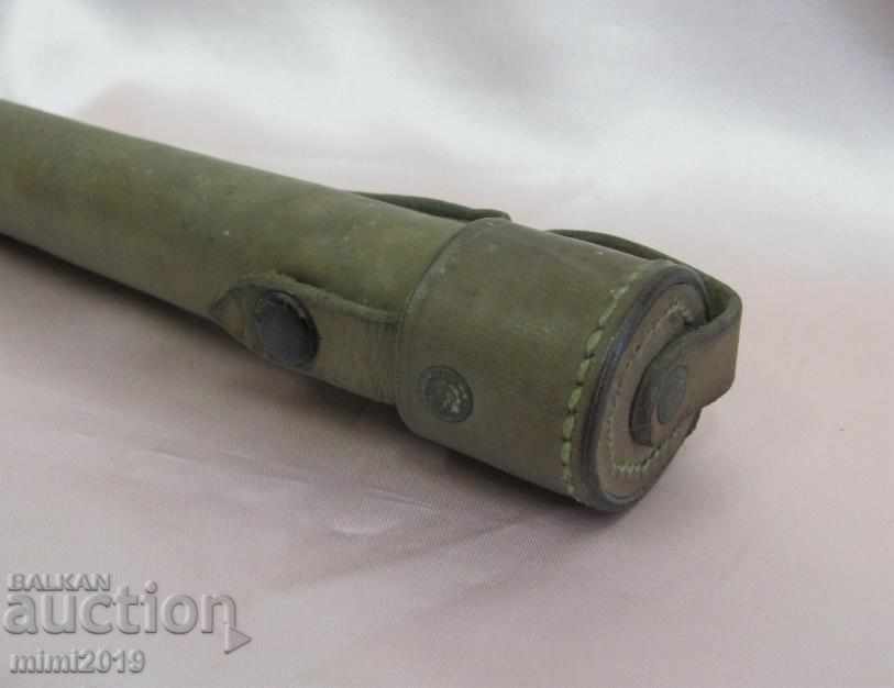 WWII Leather Flute Case Germany STOCHCO - 6 WWII Leather Flute Case Germany STOCHCO - 6