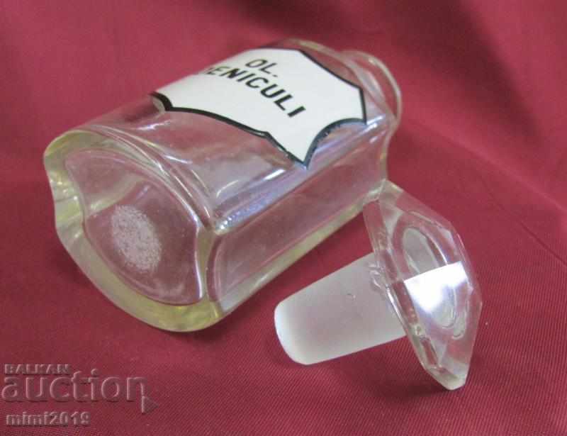 Auction  19th Century Pharmaceutical Crystal Bottle OL. FOENICULI