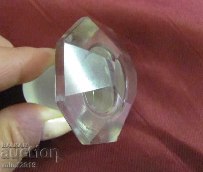 19th Century Pharmaceutical Crystal Bottle OL. FOENICULI - 6