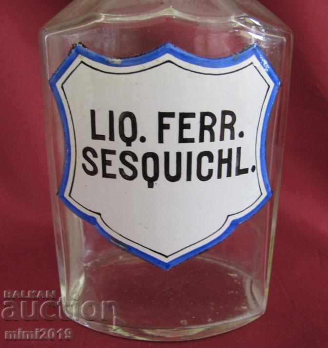 19th Century Pharmaceutical Crystal Bottle LIQ FERR SESQUICHL with price 40.00 BGN | € 20.45 19th Century Pharmaceutical Crystal Bottle LIQ FERR SESQUICHL with price 40.00 BGN | € 20.45