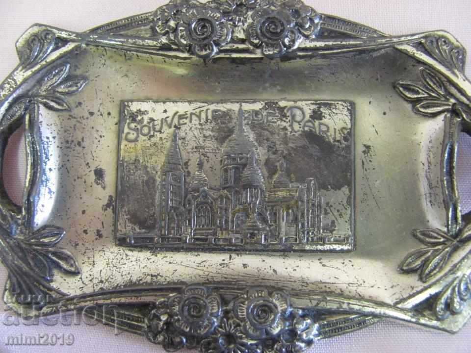 1900s Art Nouveau Secession Ashtray Souvenir Paris rare with price 90.00 BGN | € 46.02 1900s Art Nouveau Secession Ashtray Souvenir Paris rare with price 90.00 BGN | € 46.02