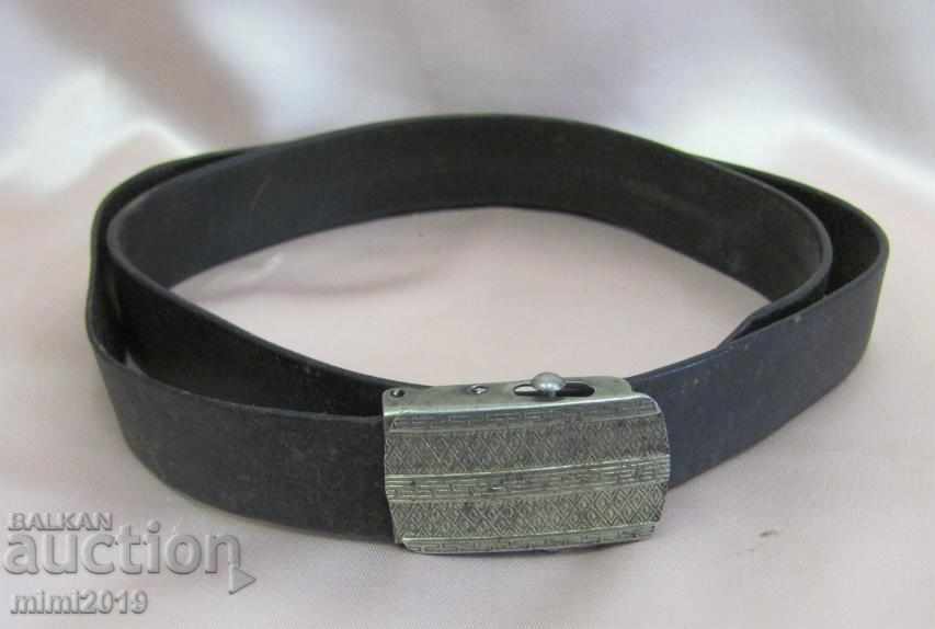 World War II Soldiers Leather Belt Germany - 6 World War II Soldiers Leather Belt Germany - 6