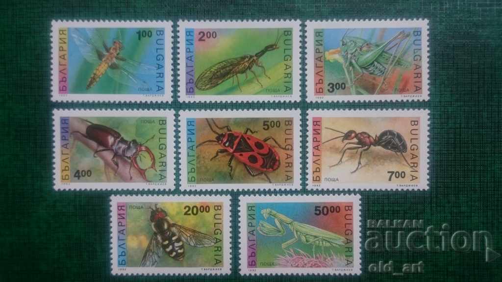 Пощенски марки - Насекоми, 1992 - 1993 г.