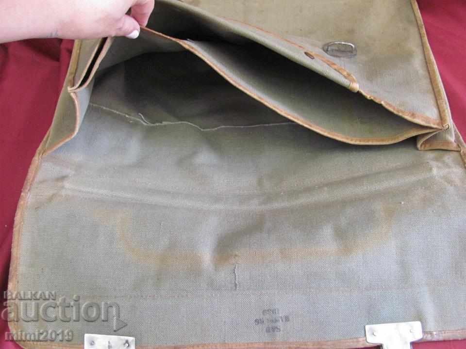 WWII Canvas Officer Bag Germany - 6 WWII Canvas Officer Bag Germany - 6