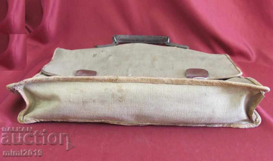 WWII Canvas Officer Bag Germany - 7 WWII Canvas Officer Bag Germany - 7