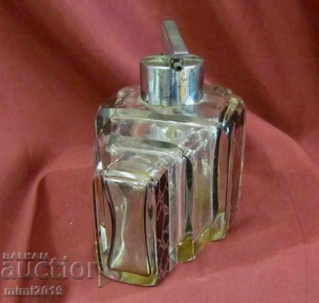 Auction Art Deco Big Crystal Bottle for Perfume Auction Art Deco Big Crystal Bottle for Perfume