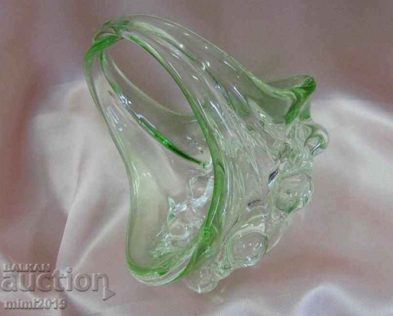 Old Crystal Glass Cup, Fruity Czechoslovakia with price 60.00 BGN | € 30.68 Old Crystal Glass Cup, Fruity Czechoslovakia with price 60.00 BGN | € 30.68