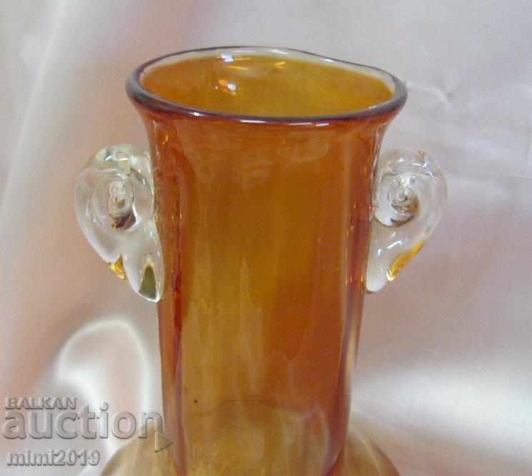 Old Crystal Glass Handmade Art Vase with price 60.00 BGN | € 30.68 Old Crystal Glass Handmade Art Vase with price 60.00 BGN | € 30.68