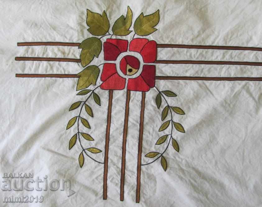 Auction Art Deco Hand Embroidery Furniture Cover Auction Art Deco Hand Embroidery Furniture Cover
