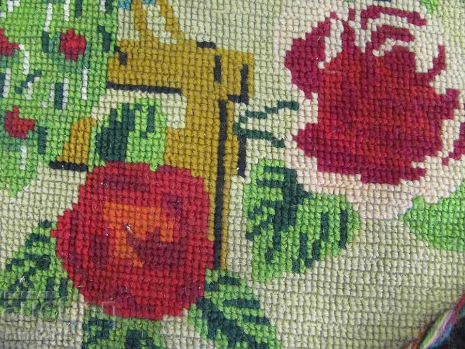 19th Century Hand Embroidery Panel, Chair - 5 19th Century Hand Embroidery Panel, Chair - 5