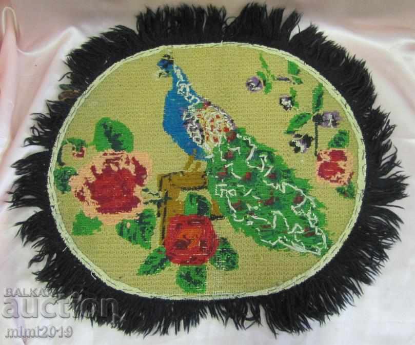 19th Century Hand Embroidery Panel, Chair - 7 19th Century Hand Embroidery Panel, Chair - 7