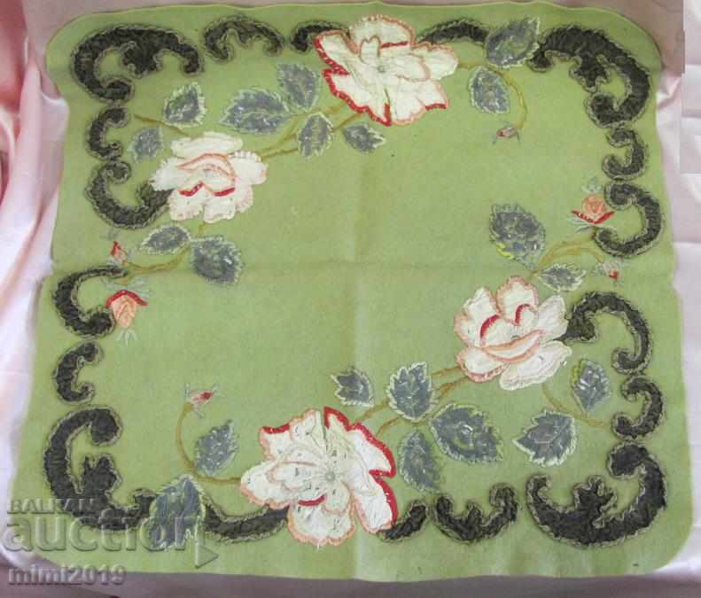 Old Hand Embroidery Box, Tablecloth
