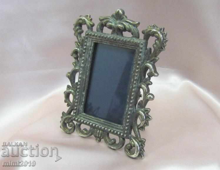 Old Solid Bronze Silver Plated Picture Frame with price 84.00 BGN | € 42.95