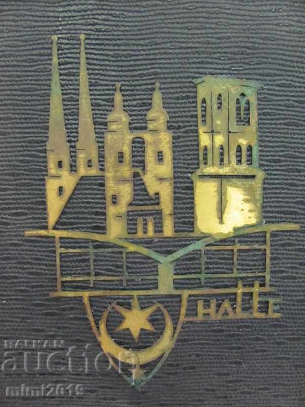 Old bronze on wood Pano Turkish Crescent HALLE with price 20.00 BGN | € 10.23 Old bronze on wood Pano Turkish Crescent HALLE with price 20.00 BGN | € 10.23