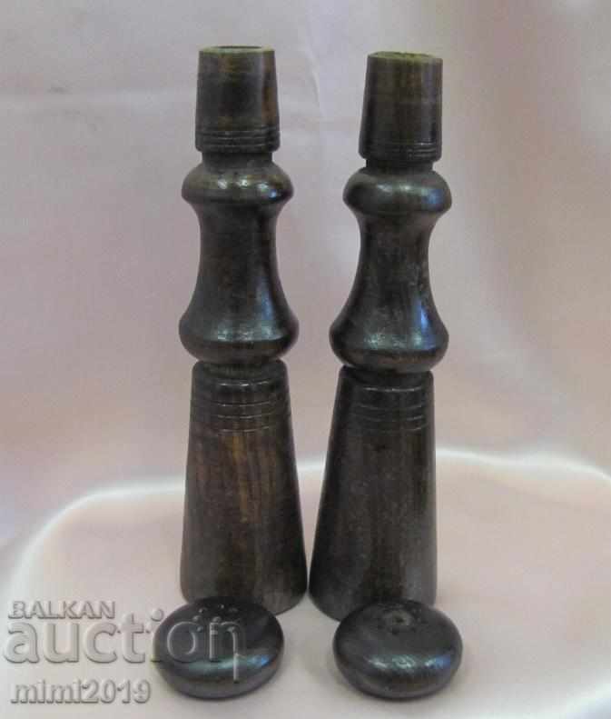 Delivery of 19th Century Handmade Salt Pans and Peppers Delivery of 19th Century Handmade Salt Pans and Peppers