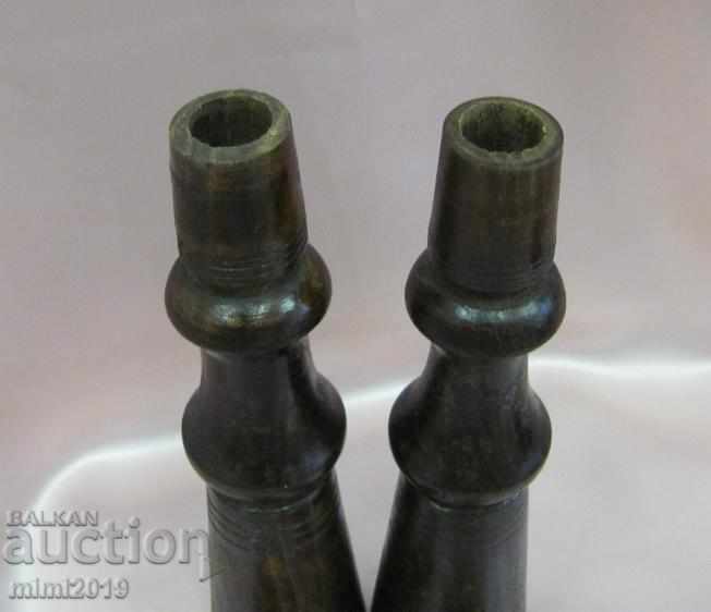 19th Century Handmade Salt Pans and Peppers - 5 19th Century Handmade Salt Pans and Peppers - 5