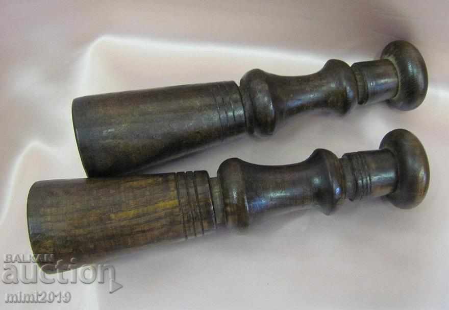 19th Century Handmade Salt Pans and Peppers - 6 19th Century Handmade Salt Pans and Peppers - 6