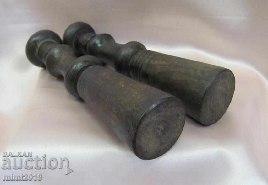 19th Century Handmade Salt Pans and Peppers - 7 19th Century Handmade Salt Pans and Peppers - 7