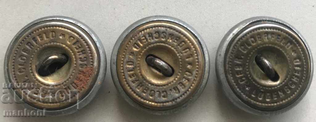 4184 Kingdom of Bulgaria Set 3 Button Artillery King Ferdinand with price 15.00 BGN | € 7.67